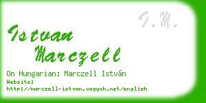 istvan marczell business card